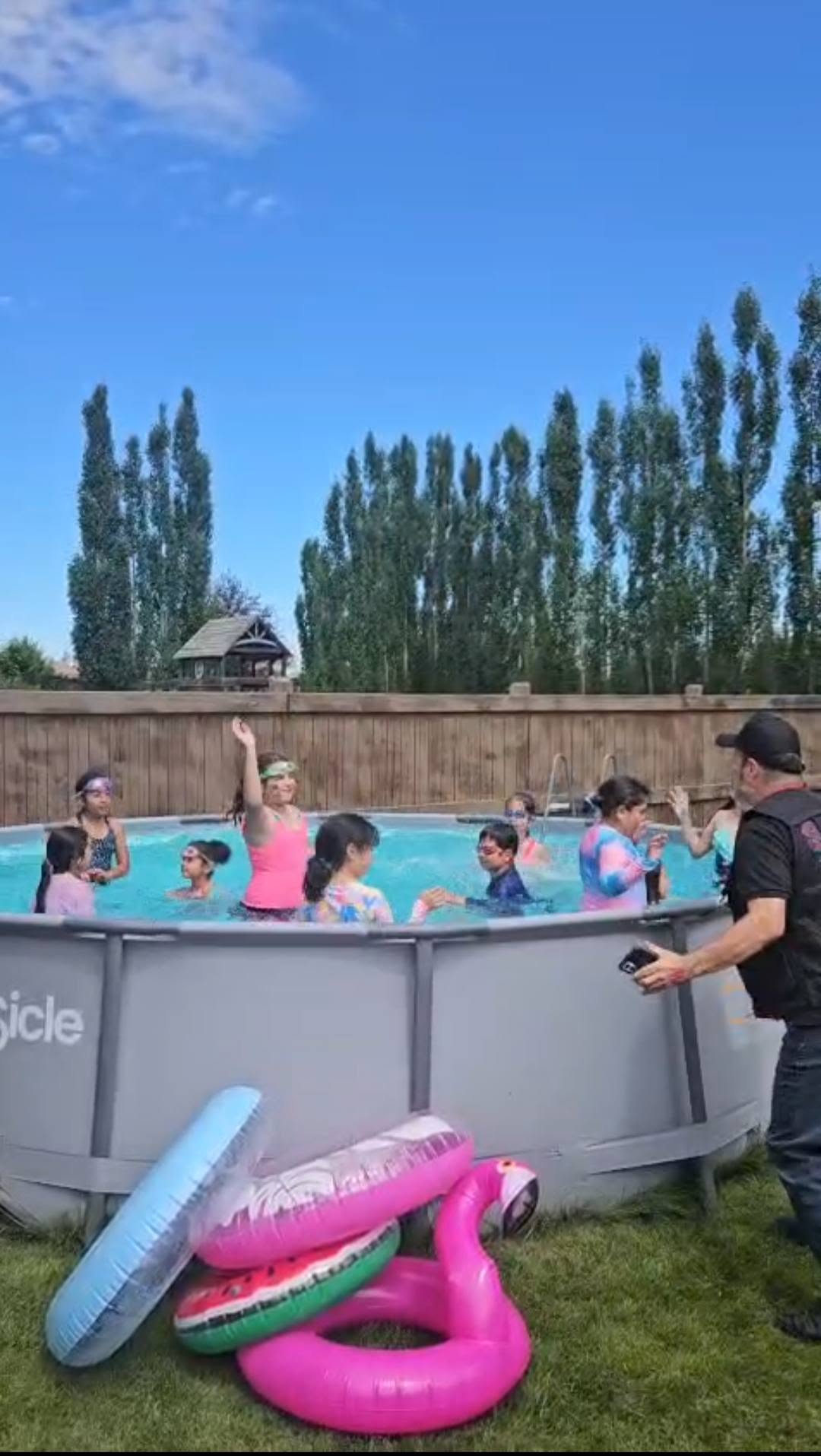 Interactive pool party activation